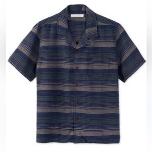 OUTERKNOWN 100% Linen Button Up Short Sleeves Shirt
